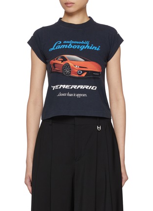 首图 - 点击放大 - BALENCIAGA - x Lamborghini Shrunken T-Shirt