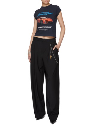 模特儿示范图 - 点击放大 - BALENCIAGA - x Lamborghini Shrunken T-Shirt