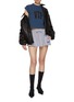 模特儿示范图 - 点击放大 - BALENCIAGA - Logo Drawstring Cotton Mini Skirt