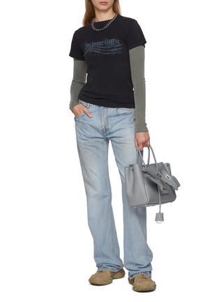 模特儿示范图 - 点击放大 - BALENCIAGA - City Stud Straight Leg Denim Jeans