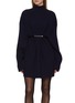 首图 - 点击放大 - BALENCIAGA - Pinched Cotton Wool Knit Mini Dress