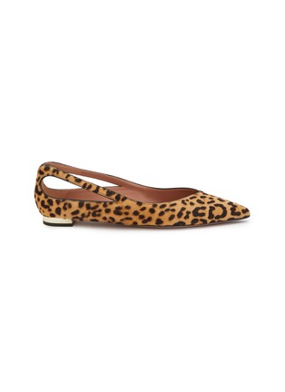 首图 - 点击放大 - AQUAZZURA - Sheeva Skimmer Leather Flats