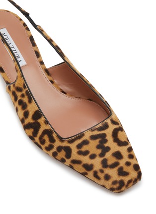 细节 - 点击放大 - AQUAZZURA - Ginza 35 Leather Slingback Pumps