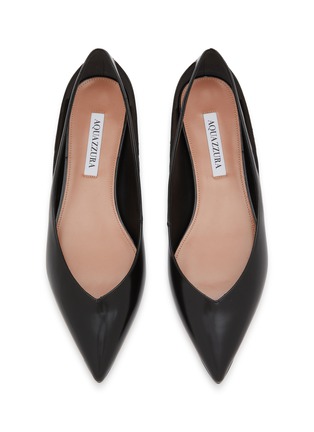 细节 - 点击放大 - AQUAZZURA - Sheeva Skimmer Leather Flats