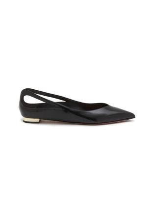 首图 - 点击放大 - AQUAZZURA - Sheeva Skimmer Leather Flats