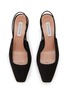 细节 - 点击放大 - AQUAZZURA - Allegra 40 Suede Slingback Mules