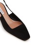 细节 - 点击放大 - AQUAZZURA - Allegra 40 Suede Slingback Mules