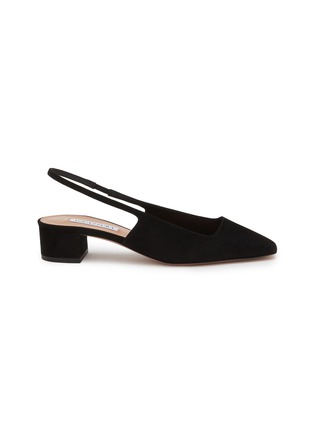 首图 - 点击放大 - AQUAZZURA - Allegra 40 Suede Slingback Mules