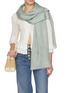 模特儿示范图 - 点击放大 - LANE’S - The New H Modal Silk Cashmere Shawl