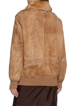 背面 - 点击放大 - PRADA - Chunky Shearling Collar Jacket