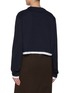 背面 - 点击放大 - PRADA - Long Sleeve Contrast Cotton Jersey T-Shirt
