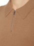  - PRADA - 拉链 POLO 领针织衫