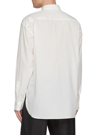 背面 - 点击放大 - DRIES VAN NOTEN - Long Sleeve Floral Print Cotton Poplin Shirt