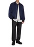 模特儿示范图 - 点击放大 - DRIES VAN NOTEN - Long Sleeve Floral Print Cotton Poplin Shirt