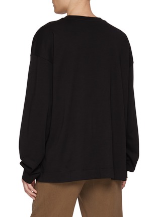 背面 - 点击放大 - DRIES VAN NOTEN - Floral Printed Long Sleeve Cotton Hegland T-Shirt