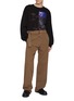 模特儿示范图 - 点击放大 - DRIES VAN NOTEN - Floral Printed Long Sleeve Cotton Hegland T-Shirt