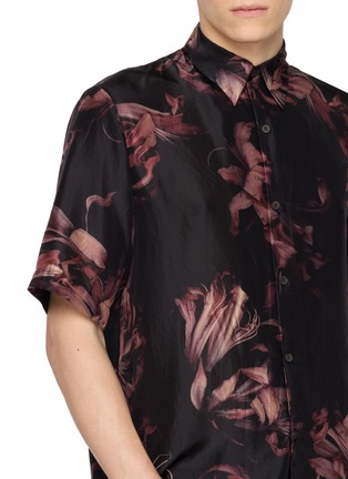  - DRIES VAN NOTEN - Clasen Flower Print Silk Shirt