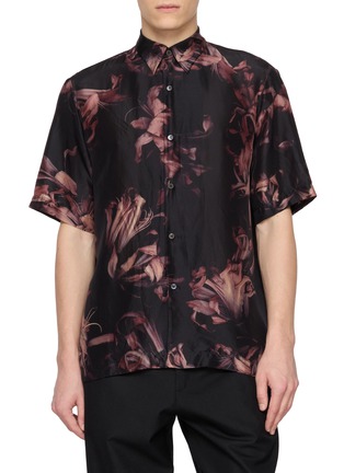 首图 - 点击放大 - DRIES VAN NOTEN - Clasen Flower Print Silk Shirt