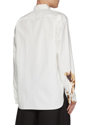 背面 - 点击放大 - DRIES VAN NOTEN - Long Sleeve Dragon Flower Print Cotton Poplin Shirt