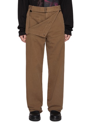 首图 - 点击放大 - DRIES VAN NOTEN - Belted Layered Twill Cotton Pennine Pants