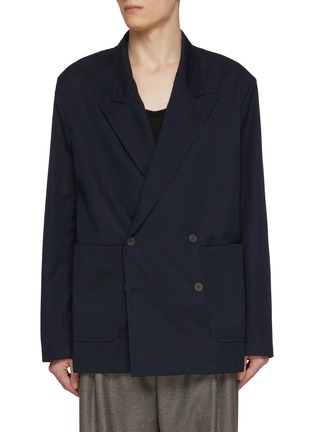 首图 - 点击放大 - DRIES VAN NOTEN - Caplans Double Breasted Cotton Wool Blazer