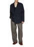 模特儿示范图 - 点击放大 - DRIES VAN NOTEN - Caplans Double Breasted Cotton Wool Blazer