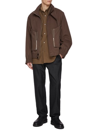 模特儿示范图 - 点击放大 - DRIES VAN NOTEN - Venice Layered Pocket Jacket