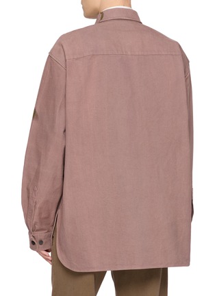 背面 - 点击放大 - DRIES VAN NOTEN - Calendos Flower Print Cotton Shirt Jacket