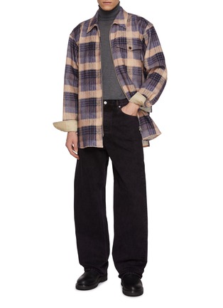 模特儿示范图 - 点击放大 - DRIES VAN NOTEN - Croomson Checkered Shirt