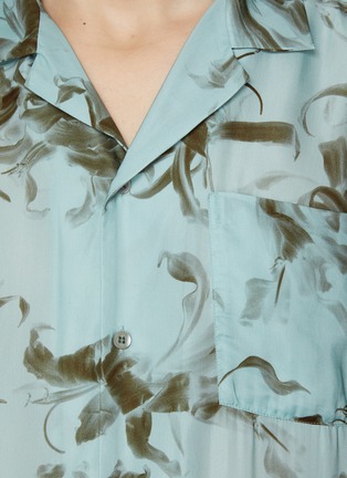  - DRIES VAN NOTEN - Carltone Nerine Flower Border Print Shirt
