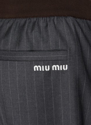  - MIU MIU - 条纹直筒长裤