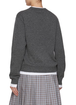 背面 - 点击放大 - MIU MIU - Trompe L'oeil Layered Cashmere T-Shirt Sweater