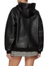 背面 - 点击放大 - MIU MIU - Padded Fleece Lined Leather Hoodie