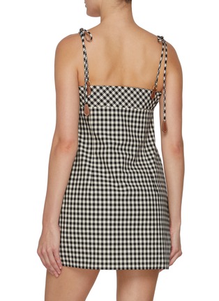 背面 - 点击放大 - MIU MIU - Gingham Mini Dress