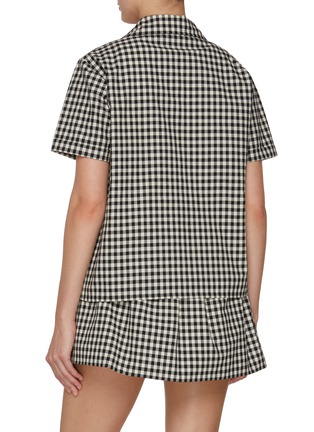 背面 - 点击放大 - MIU MIU - Gingham Bowling Shirt