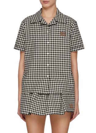 首图 - 点击放大 - MIU MIU - Gingham Bowling Shirt