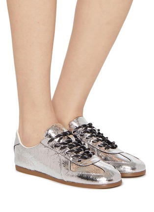 模特儿示范图 - 点击放大 - PEDDER RED - Petra Leather Women's Sneakers