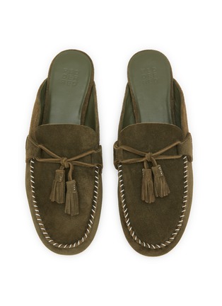 细节 - 点击放大 - PEDDER RED - KELLY 绒面皮莫辛卡拖鞋