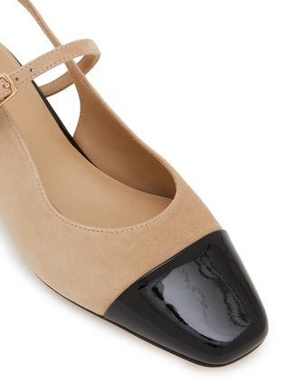 细节 - 点击放大 - PEDDER RED - Britt 35 Suede Slingback Pumps