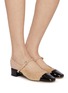 模特儿示范图 - 点击放大 - PEDDER RED - Britt 35 Suede Slingback Pumps