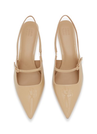 细节 - 点击放大 - PEDDER RED - Lilly 50 Patent Leather Slingback Pumps