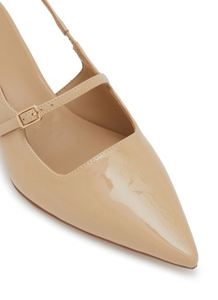细节 - 点击放大 - PEDDER RED - Lilly 50 Patent Leather Slingback Pumps