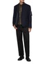 模特儿示范图 - 点击放大 - SACAI - Zip Up Layered Hybrid Blazer