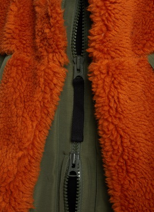  - SACAI - 绒毛拼接夹克