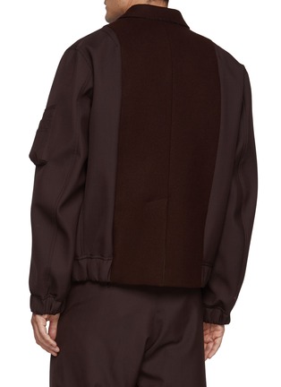 背面 - 点击放大 - SACAI - Hybrid Single Breasted Blazer Wool Bomber Jacket