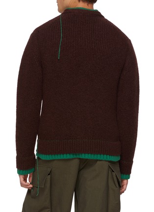 背面 - 点击放大 - SACAI - Two Tone Layered Cardigan