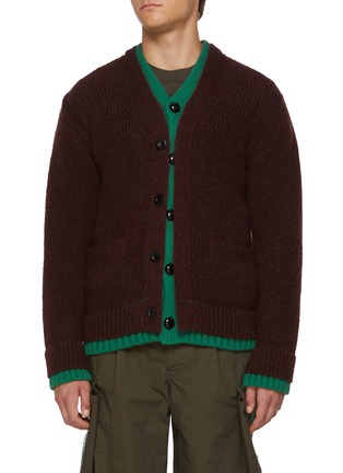 首图 - 点击放大 - SACAI - Two Tone Layered Cardigan