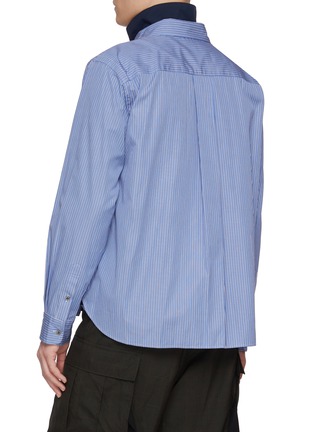 背面 - 点击放大 - SACAI - Layered Striped Shirt