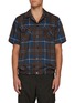 首图 - 点击放大 - SACAI - Elasticated Hem Plaid Shirt