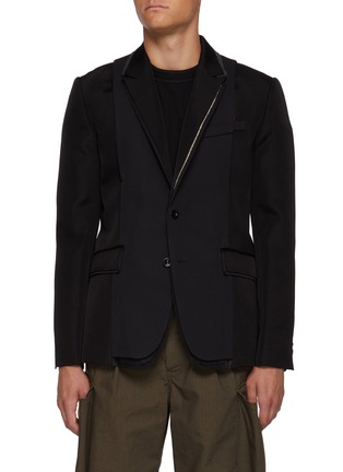 首图 - 点击放大 - SACAI - Contrast Lapel Single Breasted Blazer